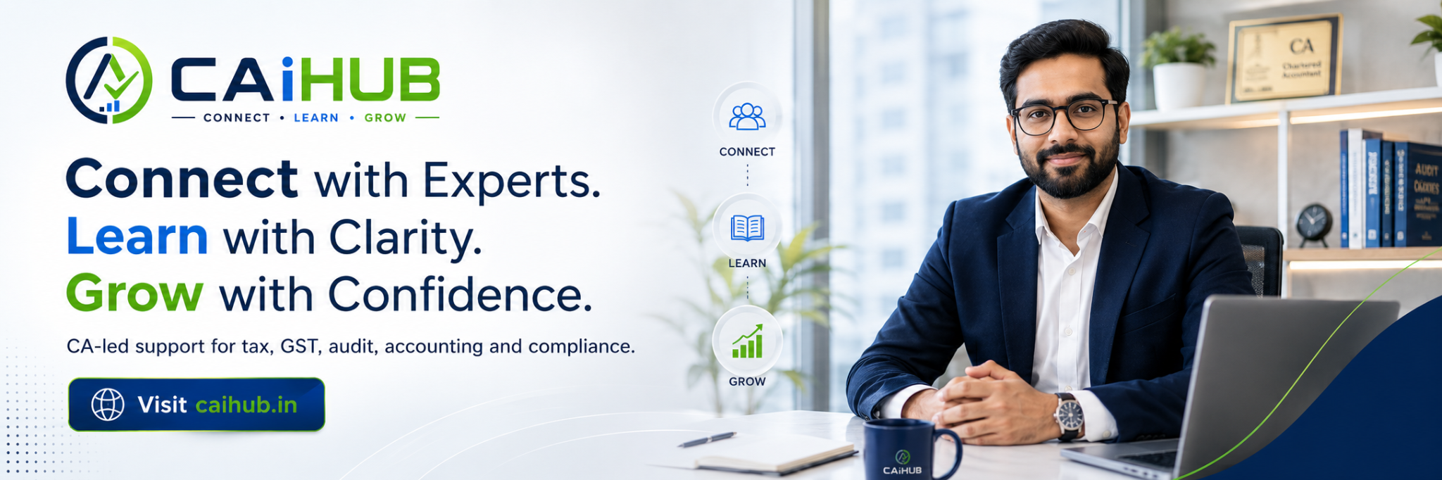 CAiHUB Connect Learn Grow with Confidence